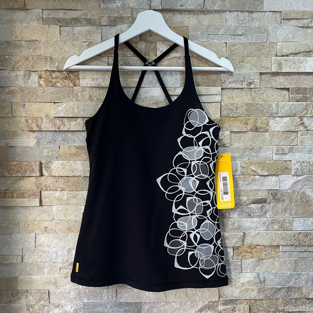 NWT Lole spiral tank top with built in bra, SML